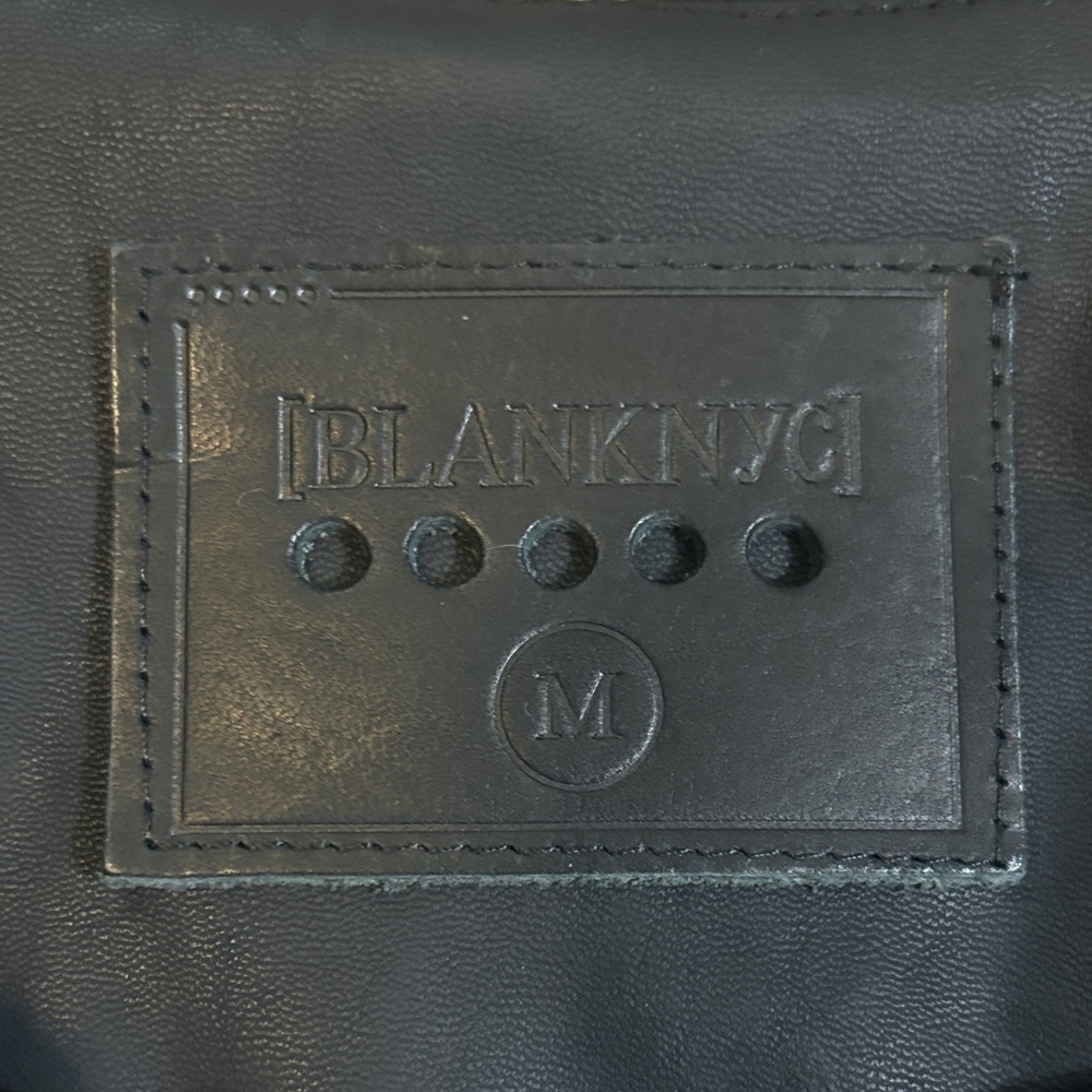 Blank NYC Black Leather Moto Jacket - Picture 3 of 5